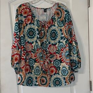 Floral Multicolor Women's Top